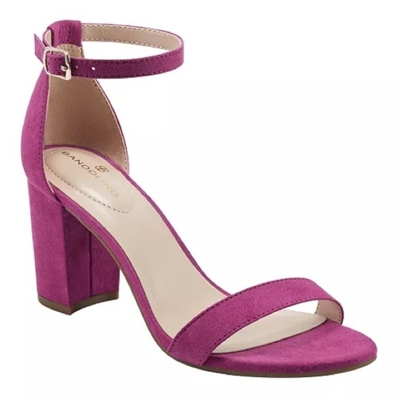BANDOLINO Women's Armory Dress Sandals - Magenta Faux Suede - size 7 - Picture 2 of 14